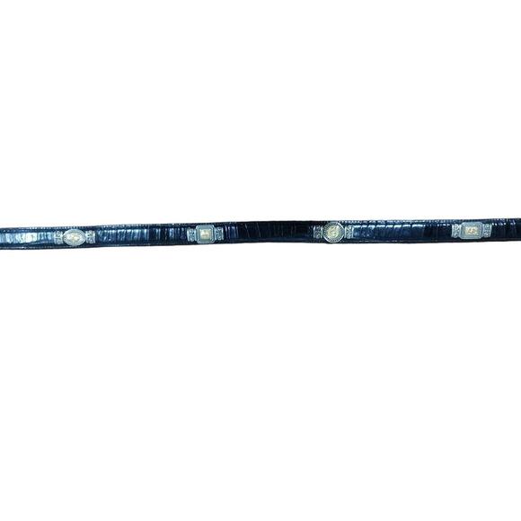 Vtg Brighton Museum Collection Leather Belt with Gold and Silver Coins, Size M - Picture 3 of 5